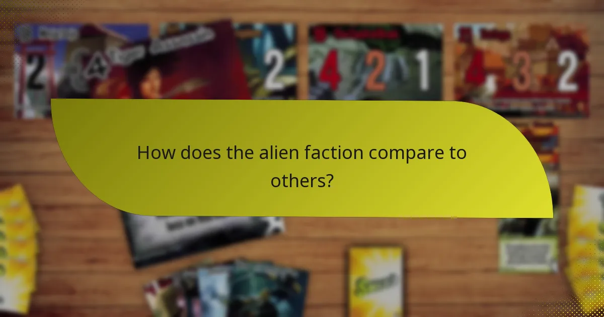 How does the alien faction compare to others?