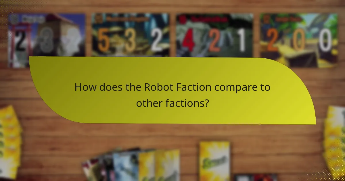 How does the Robot Faction compare to other factions?